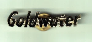 1964 GOLDWATER CURSIVE NAME  1 15/16" METAL CAMPAIGN LAPEL PIN - Picture 1 of 1