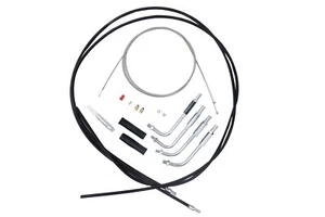AS3 VENHILL UNIVERSAL TWIN THROTTLE CABLE KIT FOR HARLEY DAVIDSON MOTORCYCLES - Picture 1 of 1