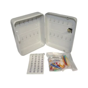 Armario para llaves con cerradura porta llaves almacenamiento 24 ganchos LOTE DE TRABAJO de 50 para limpiar @£6.50ea - Imagen 1 de 1