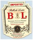 1950S 70S Bulloch Lades Blended Scotch Whiskey Label Lot Of 2 Original S64e