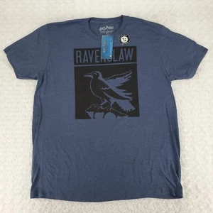 Harry Potter Shirt XL Blau Ravenclaw Krähe Schwarz Vogel Zauberer Magic Quidditch Neu mit Etikett - Bild 1 von 9