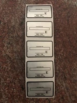 (5) Pegatina de inspección visual DOT tanque de propano certificado etiqueta de recalificación Foto 1 de 4