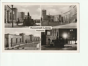 LEIPZIG...,Ringbauten, 4 Ans. u.a. bei Nacht....s/w AK kl - Picture 1 of 2