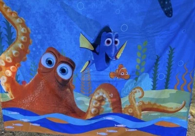 Disney Pixar Finding Dory 2016 hoja plana doble - Nemo Hank Bailey Destiny Bright Foto 1 de 4