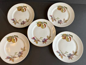 Royal Worcester Evesham 6 1/2 " Bread Plates Set Of 5. England - Picture 1 of 3
