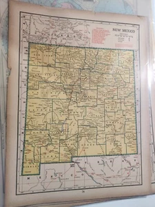 (M02) 1898 Karte von New Mexico & Nevada/Utah/Arizo, ideal zum Einrahmen, top+ - Bild 1 von 1