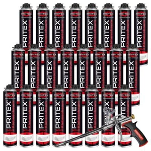 WDVS Klebeschaum Set 24 x 750 ml inkl. Pistole für WDVS-Dämmplatten - Bild 1 von 5