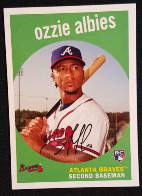 2018 Topps Archives #18 Ozzie Albies Rookie RC Atlanta Braves NM-MINT++ - Image 1 of 2