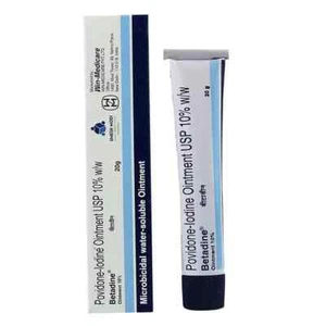 Betadin Povidon-Jodsalbe 10% antiseptisch Hautinfektion Verbrennungen Wunde 20g - Bild 1 von 3