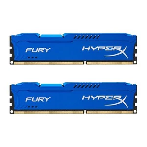 Kingston HyperX Fury HX316C10FK2/8 8GB 2X4GB DDR3 12800 1600MHZ CL10 Memory Ram - Picture 1 of 7
