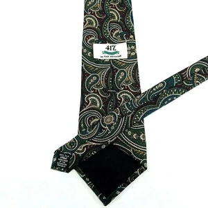 Van Heusen 417 Herren 100 % Seide Krawatte Paisley schön L: 56 1/4" B: 3 3/4" - Bild 1 von 3