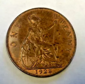1928 GERAT BRITAIN PENNY CHOICE/GEM BU RED BROWN. REDUZIERT 24.09.24 (2121) - Bild 1 von 2