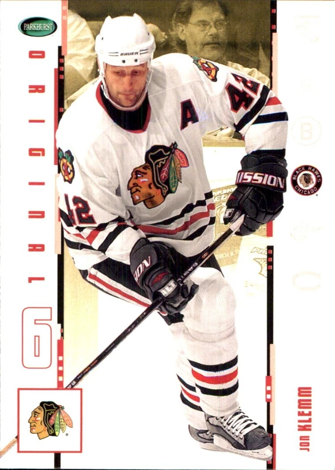2003-04 Parkhurst Original Six CHICAGO BLACKHAWKS #9 Jon Klemm - Image 1 of 2