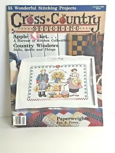 Revista de costura de cross country de colección octubre de 1992 por Jeremiah Junction Pub. - Imagen 1 de 5