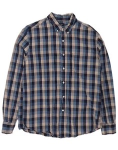 J. CREW Mens Shirt Large Navy Blue Check Cotton DP90 - Picture 1 of 3