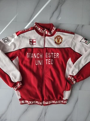 Grailed Vintage Manchester United AIG Zip Up Football Jacket Mens UK Size XXL - Image 1 of 4