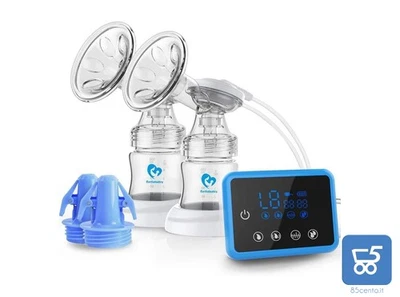 Tiralatte Elettrico Batteria Portatile con Display Touch Doppio Estrattore Seno - Immagine 1 di 4