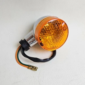 1x Chrome Front Turn Signal Amber Lens Short Type Daelim VL 125 Classic LH/RH - Picture 1 of 2
