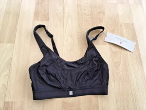Sweaty Betty London Ultra Running Bra Black Size 32B - Picture 1 of 8