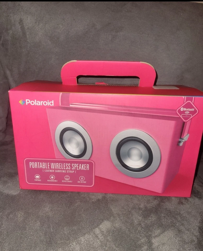 Polaroid Pink Portable Wireless Speaker. Bluetooth Portable - Image 1 of 4