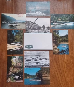 Juego (9) Juego de postales vintage de Wisconsin Dells, WI Ducks Dells Ducks *NUEVO* - Imagen 1 de 9