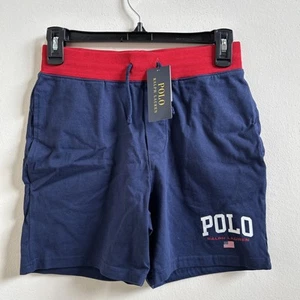 polo ralph Lauren Big Boys Logo Cotton Jersey Short Navy M - Picture 1 of 4