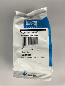 HP CC643WN Genuine Ink Cartridge HP 60 Color Ink No Box - Picture 1 of 1
