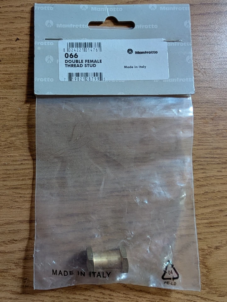 Manfrotto 066 Double Female Stud for Super Clamp -