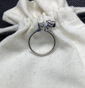 Silver S925 Snoopy Charlie Brown Gem Ring Friendship Jewelry Girls Womens Gift R - Picture 1 of 9