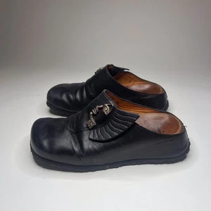 Think! Vintage Black Leather Slip On Mules - US 5.5 - Picture 1 of 6