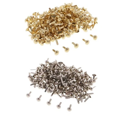 400 Piezas Sujetadores de Metal Mini Brads Cotter Pasadores Fijación Foto 1 de 4