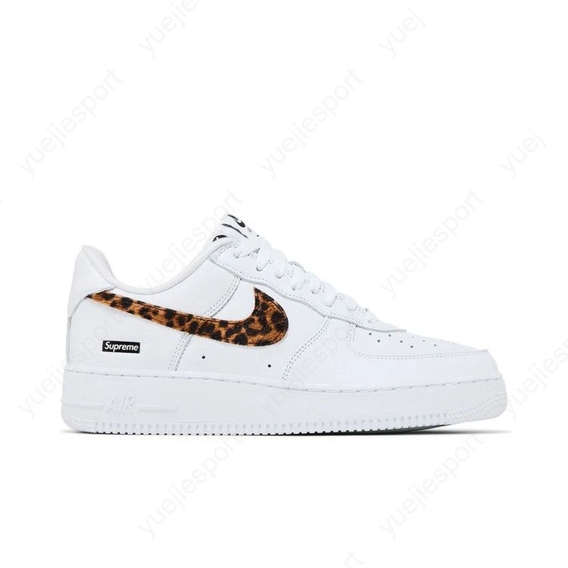 Nike Supreme x GOODENOUGH x Air Force 1 Low White Cheetah Print