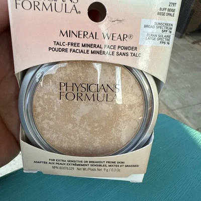 Physicians Formula ~ Mineral Wear Face Powder~ Buff Beige~ Spf 16 ~NIB - Image 1 of 4