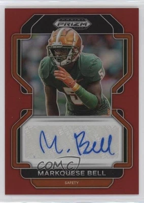 2023 Panini Prizm Draft Picks 2022 Update Red /199 Markquese Bell #RA-MBE Auto - Image 1 of 2