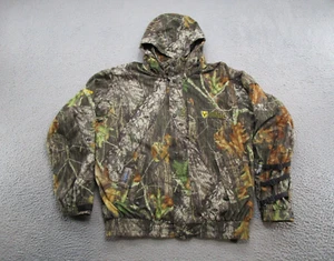 Scent Blocker Mens Camouflage Realtree Rain Blocker Hooded Jacket SZ XL Hunting - Picture 1 of 13