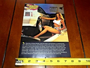 1991 MUSTANG GT 5.0 HOT GIRL PIN-UP ORIGINAL 1994 ARTICLE - Picture 1 of 12