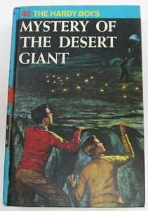 Hardy Boys Mystery Of The Desert Giant 1978 PRINT Hardcover Book #40 White Multi - Picture 1 of 4