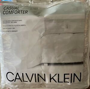 Calvin Klein Linen Blend Comforter Queen