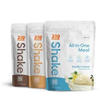 310 batido todo en uno triple sabor paquete 14 porciones Foto 1 de 4