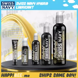 SWISS NAVY Hybrid Lubricant🍯Premium Silicone Lube H2O Natural Water Sex Gel - Picture 1 of 15