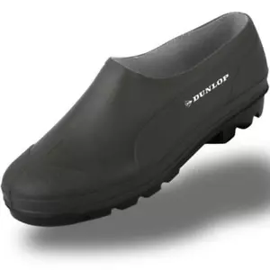 More details for dunlop unisex waterproof garden shoes clogs goloshes green size 4-11 uk