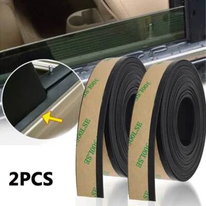Tira de sellado de goma para puerta de coche borde moldura protector contra clima 2 piezas - Imagen 1 de 14