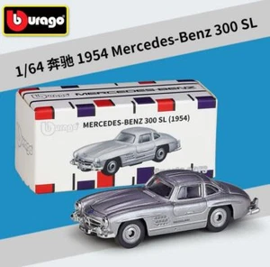 Coche de juguete Bburago 1:64 1954 Mercedes Benz 300SL modelo diecast niño nuevo en caja - Imagen 1 de 6