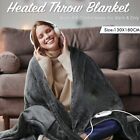 Electric Heated Throws Over Blanket Digital Control Soft Fleece Washable