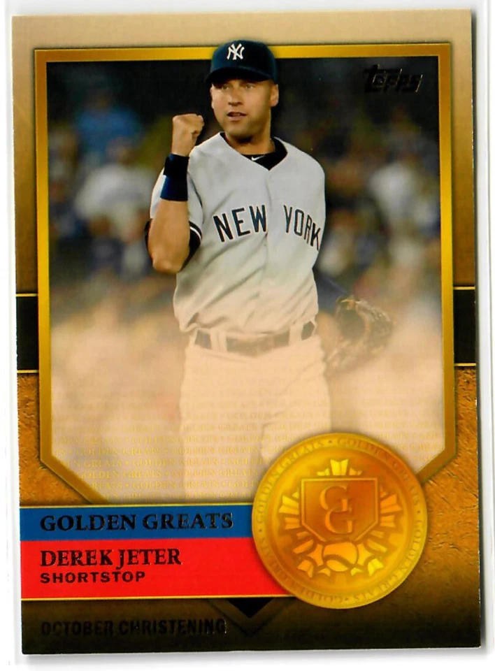 2012 Topps Golden Greats #GG28 Derek Jeter ~ "October Christening" ~ NY Yankees! - Image 1 of 1