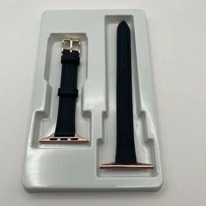 Ladies Designer Apple watch band 42/44mm BLACK ROSE GOLD - Picture 1 of 6