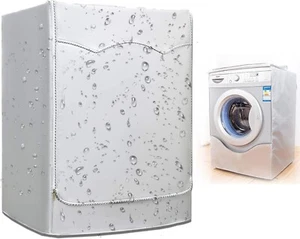 Waterproof Washing Machine Cover, Washer/Dryer Cover for Front-Loading Machine - Picture 1 of 29