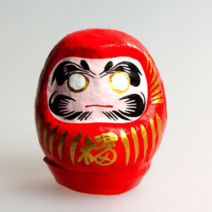 Daruma 5,5 cm rot, japanische Figur die unsere Zielstrebigkeit unterstützt