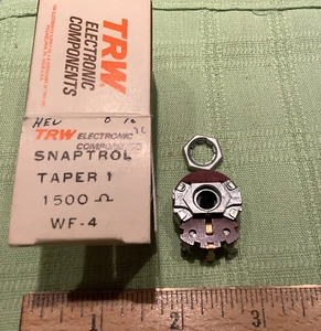 TRW Taper 1 Snaptrol 1500 ohm potentiometer wF4 - Picture 1 of 3