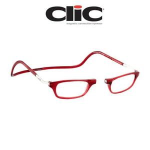 Reading Glasses Clic Classic XL Red Hoya Lens 100% Authentic Clic Products
